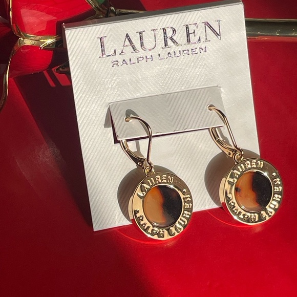 Lauren Ralph Lauren Gold Circle Earrings - Picture 2 of 10